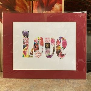 “Love” Collage Craft Print. Size 11”x14”